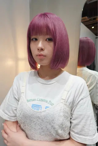 ミディアム Celan所属・ボブパーマ無料 /yuukiのヘアスタイル