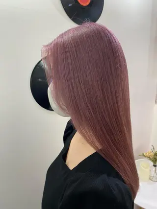 セミロング aoi ♡グレージュ ・ベージュカラーのヘアスタイル