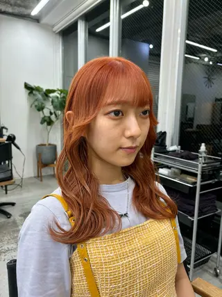 セミロング 坂齋大地/レイヤー/ ミルクティーのヘアスタイル