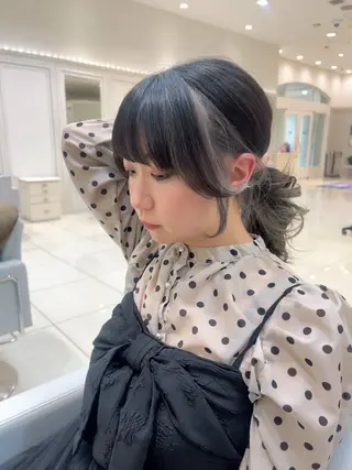 セミロング カラー Ash 銀座店所属・銀座/カラー 🎀momo🎀のヘアスタイル