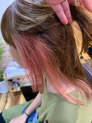 ミディアム カラー hair house templado所属・ヘアーハウス テンプラードのヘアスタイル