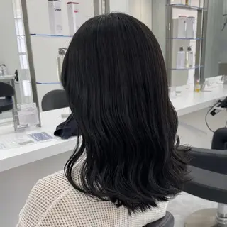 カラー セミロング 公式PARADE💐 池袋💐のヘアスタイル