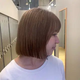 ミディアム 田中 優菜のヘアスタイル