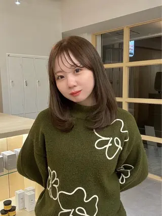 ミディアム カラー tre.甲子園口店 M A R Iのヘアスタイル