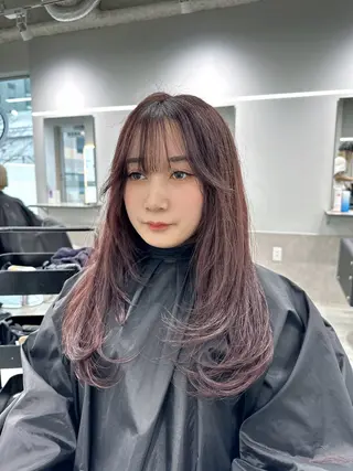 セミロング カラー 福岡美容師 SOUTAのヘアスタイル