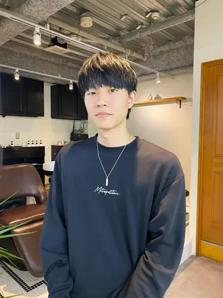 ショート メンズ おしゃれパーマ メンズ特化/みーまんのヘアスタイル