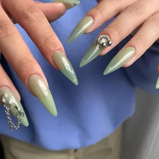 ロング ネイル Statice所属・YUNA FUKUDAのネイルデザイン