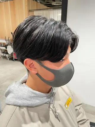 ショート カラー パーマ ヘアアレンジ メンズ パーソナルカラー合わ せたカラー🤍なつみのヘアスタイル