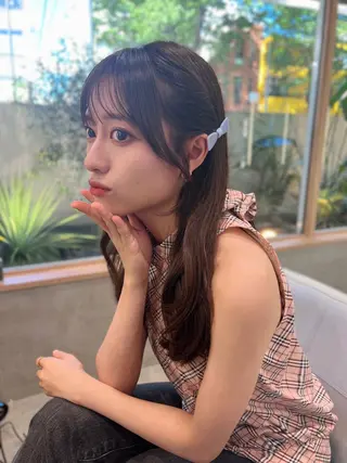 セミロング 顔周り🇰🇷韓国 レイヤー/いづみ💞のヘアスタイル