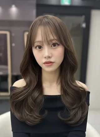 ロング 新宿/韓国レイヤー/ 髪質改善/ 佐藤のヘアスタイル