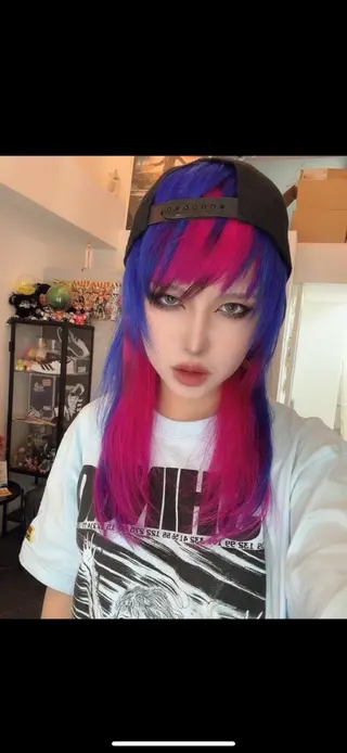 ミディアム エクステ/ハイトーン joeのヘアスタイル