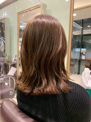 ミディアム タンバルモリパーマ 礒井メンキのヘアスタイル