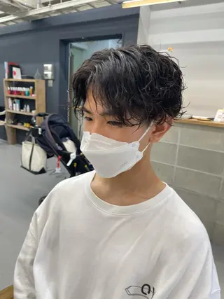 パーマ メンズ 森本裕/オーナー/ スパイラルパーマのヘアスタイル