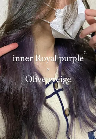 ロング カラー ヘアアレンジ アンククロス渋谷【ANKH CROSS】所属・韓国ヘア┊︎レイヤー ┊︎haruka🌙のヘアスタイル