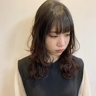 ミディアム カラー 一ノ瀬 暁のヘアスタイル