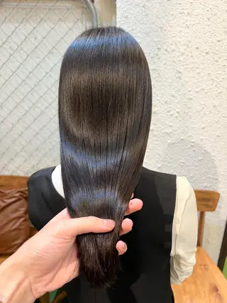 ロング ダメージレスカラー 縮毛MISAKI🦋のヘアスタイル