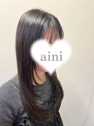 ロング カラー 吉田 悠乃のヘアスタイル