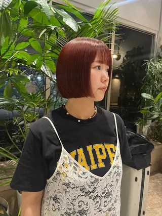 ショート カラー 🦖ミニボブ/ボブ /MOEKA🦕のヘアスタイル