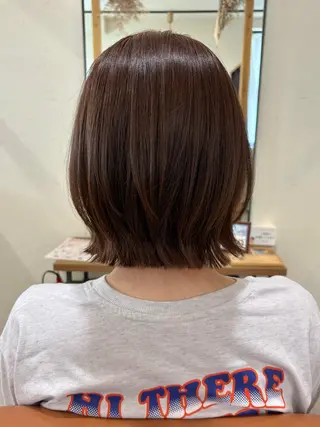 ショート 艶感暖色カラー /透明感/瀬戸山舞のヘアスタイル
