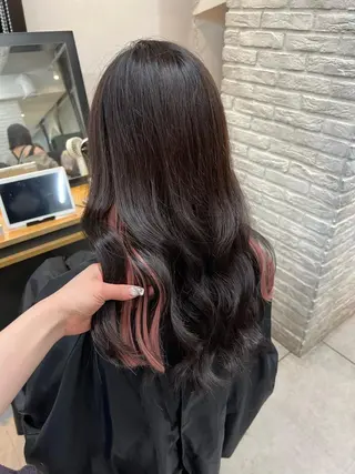 カラー HONO/韓国 🇰🇷大阪エクステのヘアスタイル