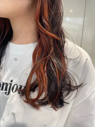 ロング カラー ヘアアレンジ 🎀ダブルカラーレイ ヤーyuuri🎀のヘアスタイル