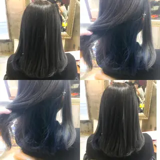 セミロング カラー 北條 優輝のヘアスタイル