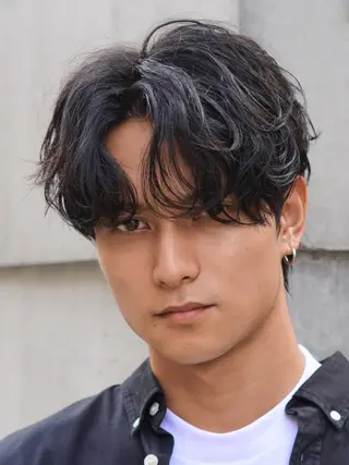 パーマ メンズ 原宿 フェザーパーマ fifth イノウエのヘアスタイル