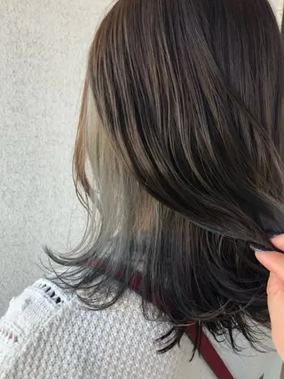 ミディアム カラー 榎並茉美【えなみまみ 】託児･駐車場ありのヘアスタイル