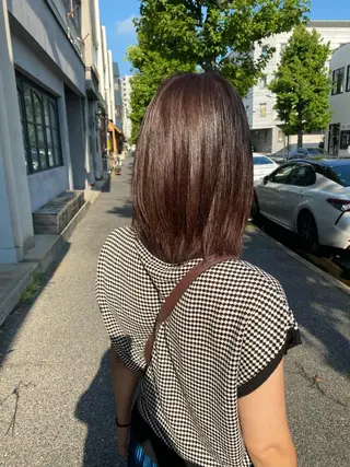 ミディアム カラー chapter問屋町 💘小室明華のヘアスタイル