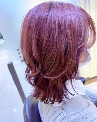 ミディアム カラー ✨垢抜け✨3Dカラー 山本美侑のヘアスタイル