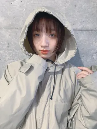 ショート ボブパーマコテ巻き風 パーマNo1深江秀平のヘアスタイル