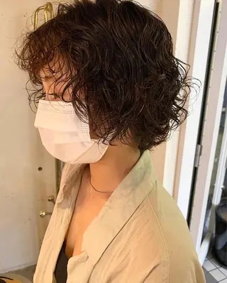ショート パーマ パーマ美容師 hanaのヘアスタイル