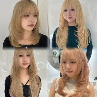 ロング 💖韓国風💖 レイヤー/LISAのヘアスタイル