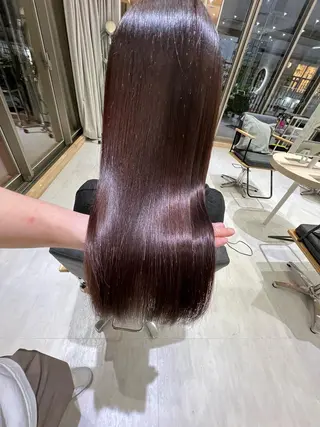 セミロング カラー 韓国🇰🇷レイヤー 映える顔周り🩷のヘアスタイル