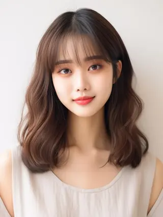 セミロング カラー Lehm所属・表参道/さあ や/大人ナチュラルのヘアスタイル