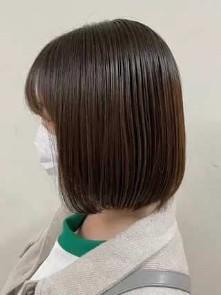 ミディアム カラー ヘアアレンジ maoブリーチ無し 似合わせカラーのヘアスタイル