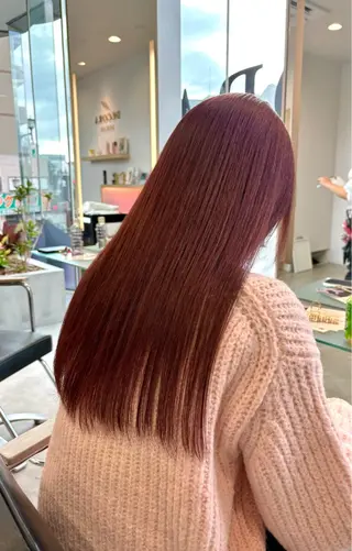 ロング カラー メンズカット ボブ/米崎駿也のヘアスタイル