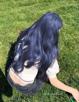 ロング カラー ブリーチなし🌼トレ ンド🌼似合わせのヘアスタイル