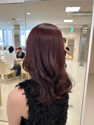カラー 💜暖色系カラー/ ブリーチカラー💜のヘアスタイル