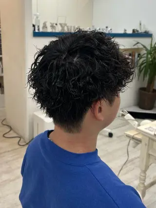 パーマ メンズ 小川 夏花のヘアスタイル