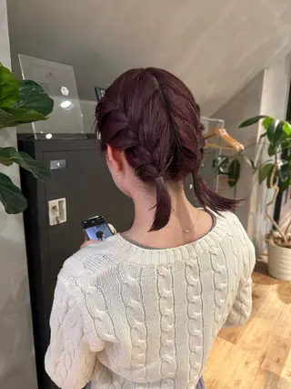 ミディアム カラー Nikiita リコのヘアスタイル