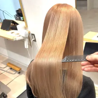 ロング カラー ボブ/韓国ボブ/ブリ ーチ/鈴木康平のヘアスタイル