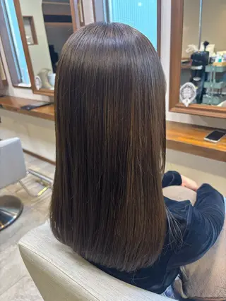 ロング カラー 工藤 暖のヘアスタイル