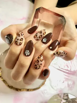 セミロング カラー キッズ ネイル 💎ビューティサロン 湘南　RIRAN💎のネイルデザイン