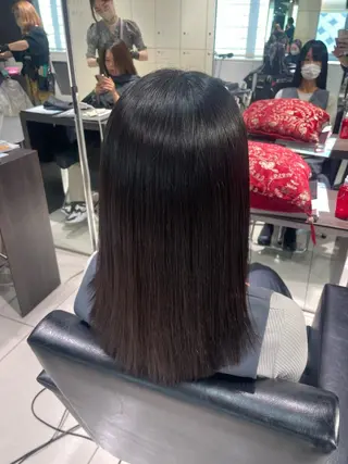 セミロング 銀座　髪質改善 栗原諒のヘアスタイル