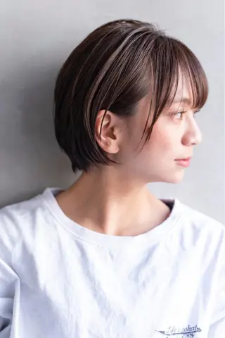 ショート カラー ヘアアレンジ 山崎 澪 レイヤーカット/大宮のヘアスタイル