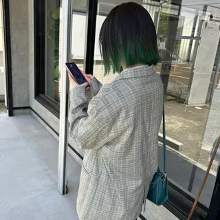 ミディアム カラー mood tatemachiのヘアスタイル