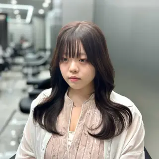 セミロング カラー HARUKI MINATO Japan SENDAI所属・🌈【透明感・韓国 ヘア】がっきー🌈のヘアスタイル