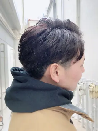 カラー パーマ メンズ ウメダ マサトのヘアスタイル