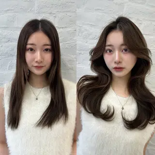 ロング 映える顔まわり/前髪 特化 💗 ユキマのヘアスタイル